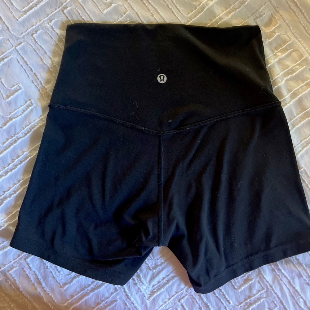 Black 4-Inch Align Shorts